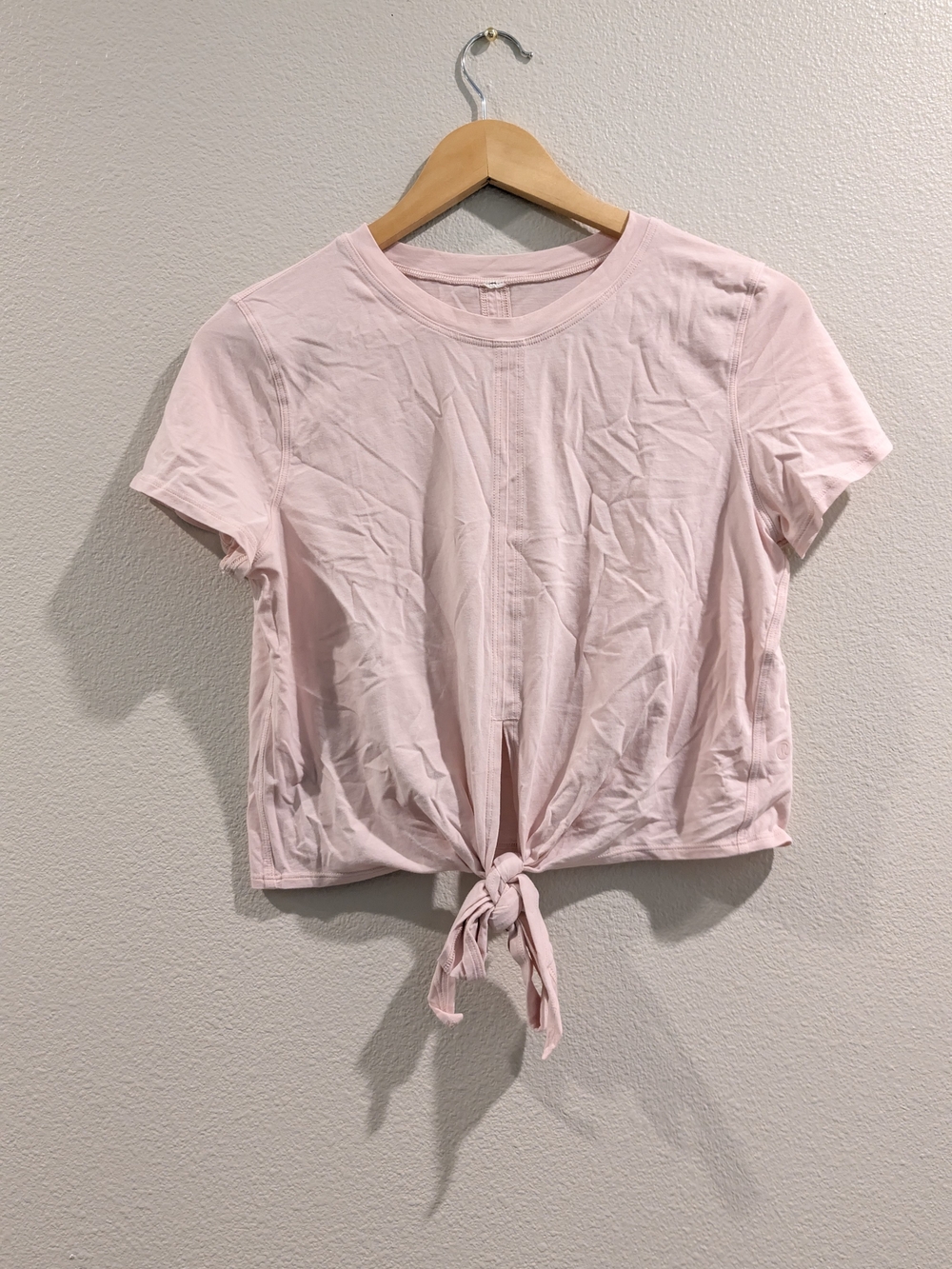Lulu.lemon Women’s Tie-Front Short Sleeve Top - Light Pink